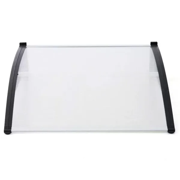 Auvent pour porte d'entrée 120/150/200 x 90 cm en polycarbonate et polypropylène transparent Canopy (150) Auvent pour porte d'entrée 120/150/200 x 90 cm en polycarbonate et polypropylène transparent Canopy (150)