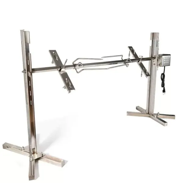 Kit de rôtissoire pour gril en acier inoxydable, kit de rôtissoire de remplacement pour gril universel robuste