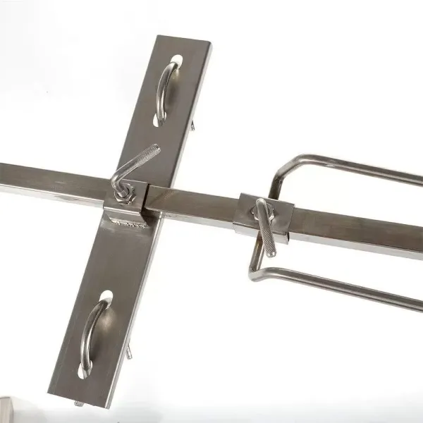 Kit de rôtissoire pour gril en acier inoxydable, kit de rôtissoire de remplacement pour gril universel robuste Kit de rôtissoire pour gril en acier inoxydable, kit de rôtissoire de remplacement pour gril universel robuste