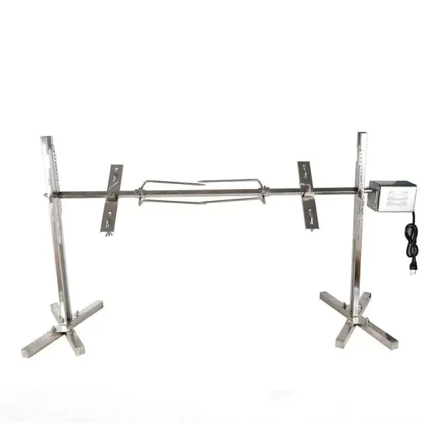 Kit de rôtissoire pour gril en acier inoxydable, kit de rôtissoire de remplacement pour gril universel robuste