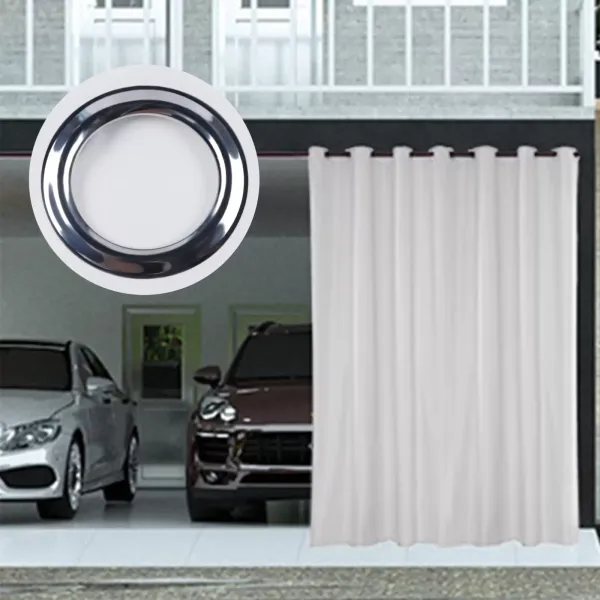 Lot de 6 rideaux imperméables pour extérieur - Avec œillets en métal - Bloque 70-90 % de la lumière du soleil et des rayons UV - Coupe-vent
