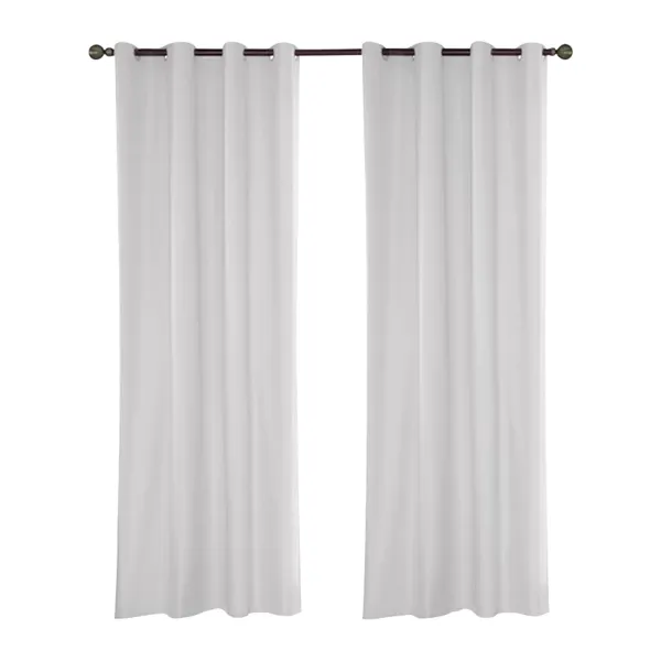 Lot de 6 rideaux imperméables pour extérieur - Avec œillets en métal - Bloque 70-90 % de la lumière du soleil et des rayons UV - Coupe-vent