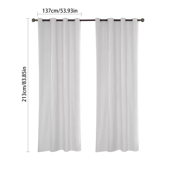 Lot de 6 rideaux imperméables pour extérieur - Avec œillets en métal - Bloque 70-90 % de la lumière du soleil et des rayons UV - Coupe-vent Lot de 6 rideaux imperméables pour extérieur - Avec œillets en métal - Bloque 70-90 % de la lumière du soleil et des rayons UV - Coupe-vent
