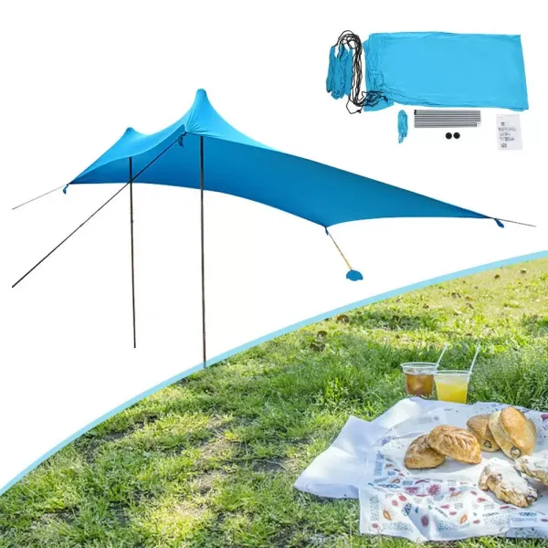 Tente de plage - Protection solaire UPF50+ - Protection UV - Imperméable - Pour le camping, la pêche, le jardin ou les pique-niques