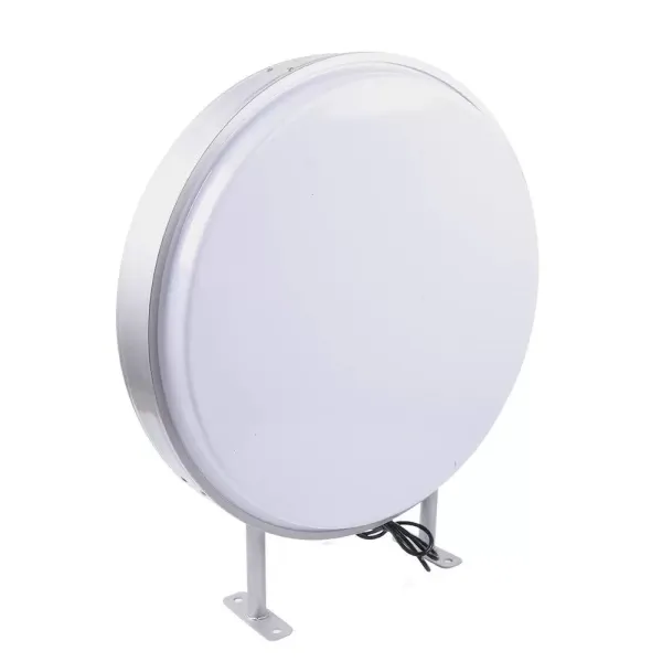 Boîte lumineuse LED 24 pouces - Double face - Rond - 60 cm - Projection de publicité lumineuse pour restaurants, salles à manger, magasins