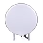 Boîte lumineuse LED 24 pouces - Double face - Rond - 60 cm - Projection de publicité lumineuse pour restaurants, salles à manger, magasins