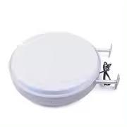 Boîte lumineuse LED 24 pouces - Double face - Rond - 60 cm - Projection de publicité lumineuse pour restaurants, salles à manger, magasins