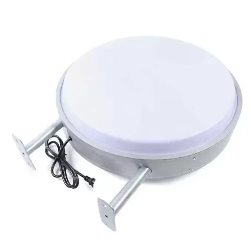 Caisson lumineux LED rond double face Diamètre : 20 pouces projection ronde étanche 50cm