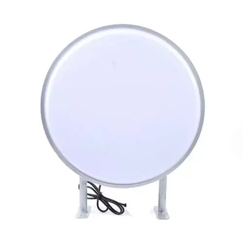 Caisson lumineux LED rond double face Diamètre : 20 pouces projection ronde étanche 50cm