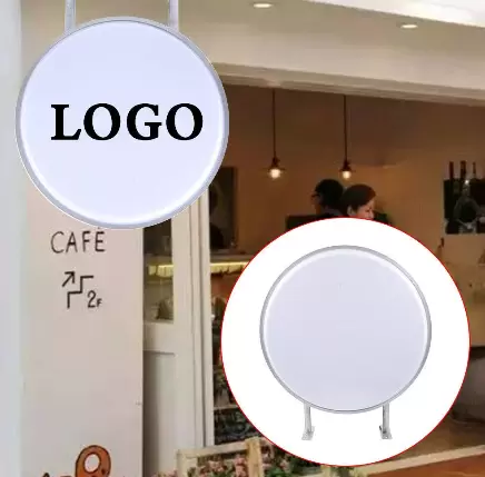 Caisson lumineux LED rond double face Diamètre : 20 pouces projection ronde étanche 50cm