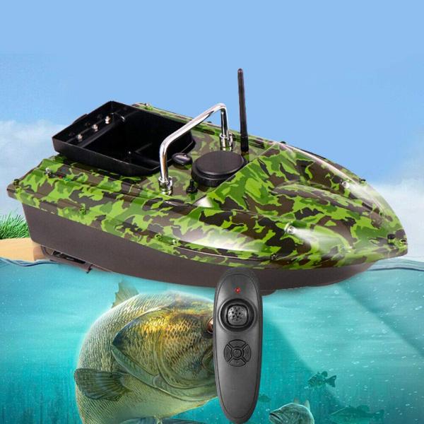 Appâts de pêche bateau GPS bateau appâts de pêche télécommande sans fil 500m piscine lac Transport Camouflage 49x27x16cm