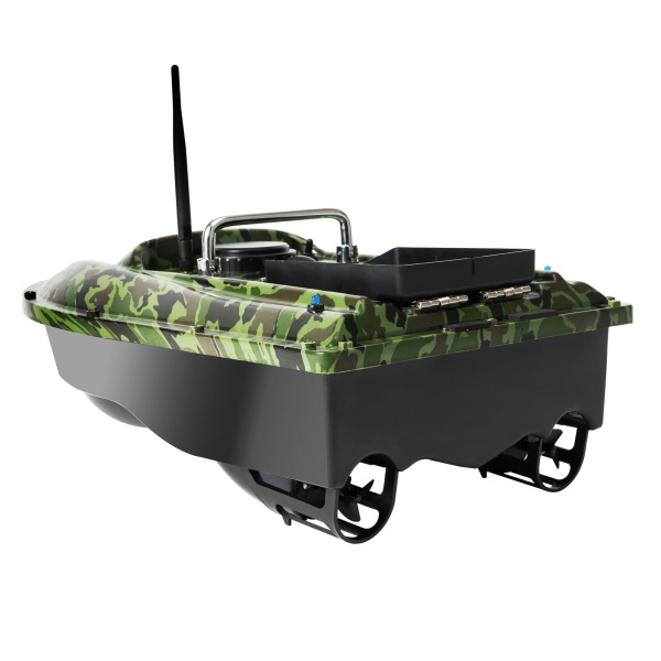 Appâts de pêche bateau GPS bateau appâts de pêche télécommande sans fil 500m piscine lac Transport Camouflage 49x27x16cm
