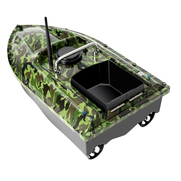 Appâts de pêche bateau GPS bateau appâts de pêche télécommande sans fil 500m piscine lac Transport Camouflage 49x27x16cm