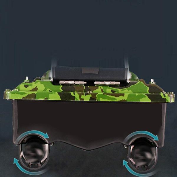 Appâts de pêche bateau GPS bateau appâts de pêche télécommande sans fil 500m piscine lac Transport Camouflage 49x27x16cm