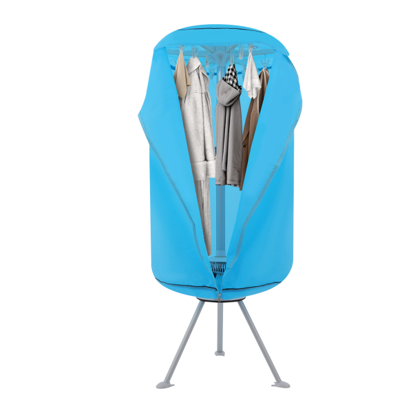 Sèche-linge portable 220 V, sèche-linge, sèche-linge à 2 niveaux pour maisons, appartements - Bleu