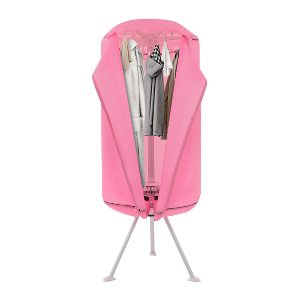 Sèche-linge portable 220 V, sèche-linge, sèche-linge à 2 niveaux pour maisons, appartements - Rose