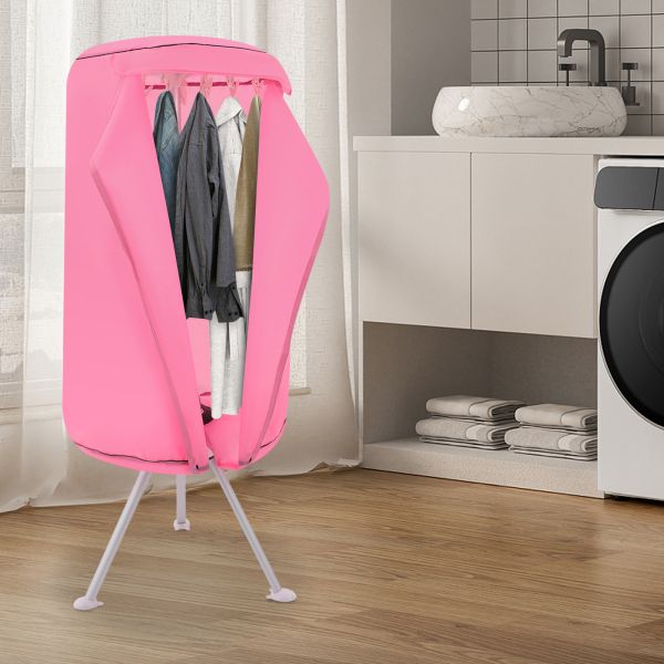 Sèche-linge portable 220 V, sèche-linge, sèche-linge à 2 niveaux pour maisons, appartements - Rose Sèche-linge portable 220 V, sèche-linge, sèche-linge à 2 niveaux pour maisons, appartements - Rose