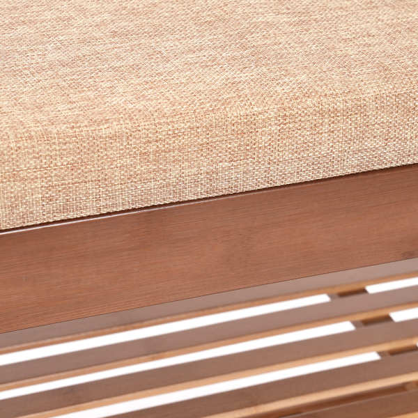 Banc à chaussures, banc à chaussures avec siège rembourré, banc à chaussures multifonctionnel - 98,5*29,5*49,5cm, avec compartiment de rangement