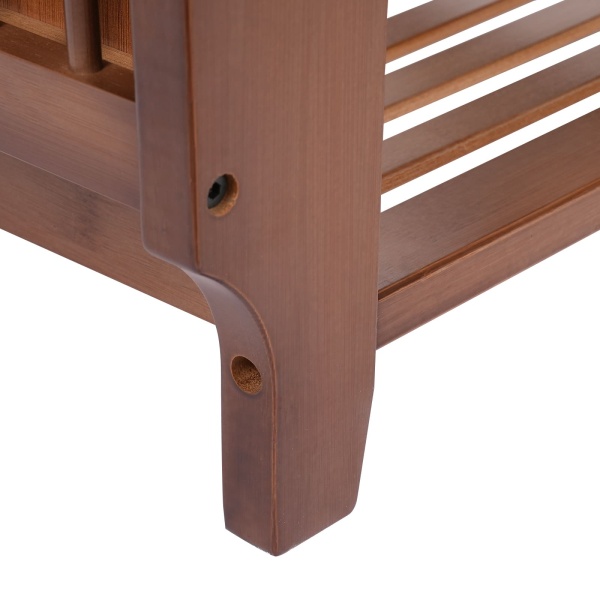 Banc à chaussures, banc à chaussures avec siège rembourré, banc à chaussures multifonctionnel - 98,5*29,5*49,5cm, avec compartiment de rangement