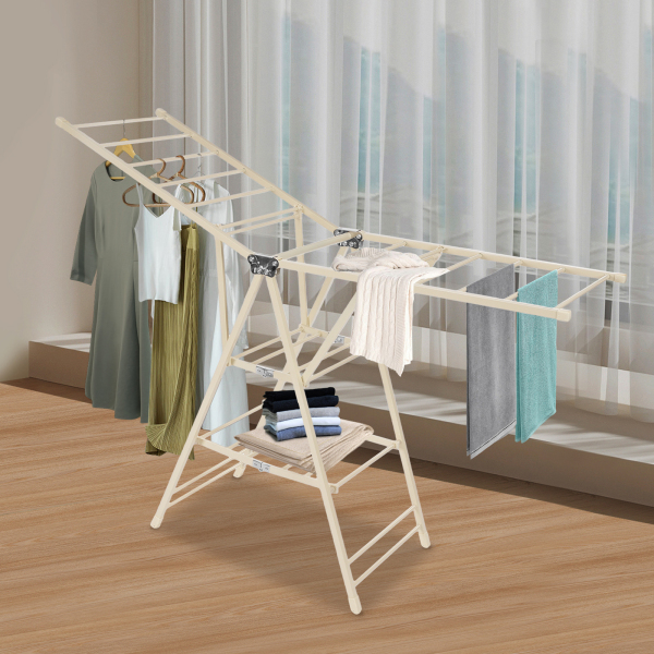 Sèche-linge pliant à 3 niveaux Sèche-linge réglable pour sécher les vêtements, les serviettes et les vêtements