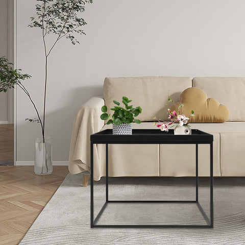 Table d'appoint carrée - Table basse mobile