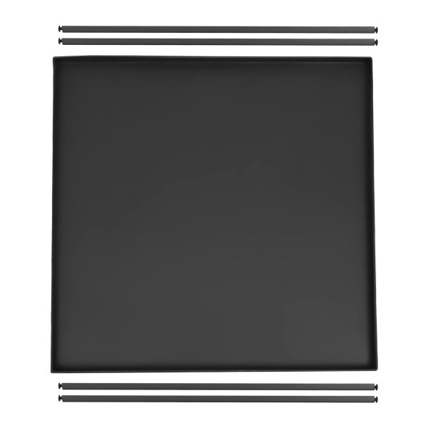 Table d'appoint carrée - Table basse mobile - Cadre en acier - Imperméable - Anti-rayures - Noir - Pour salon, chambre à coucher Table d'appoint carrée - Table basse mobile - Cadre en acier - Imperméable - Anti-rayures - Noir - Pour salon, chambre à coucher