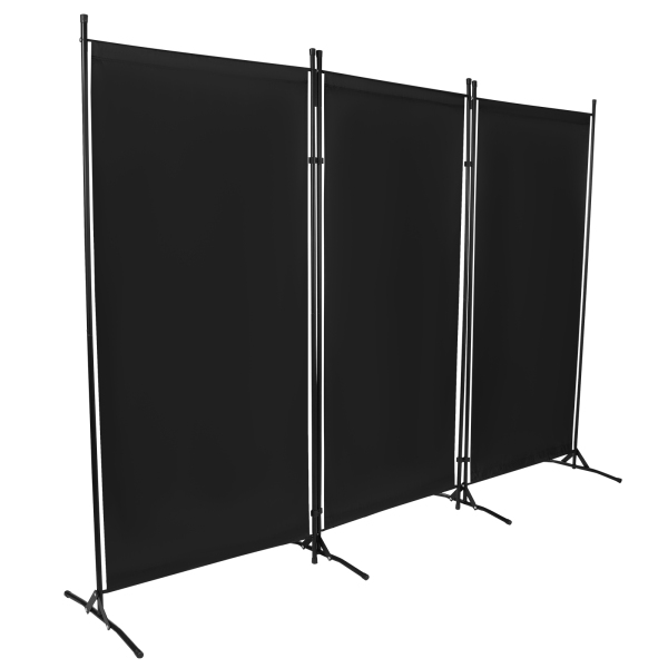 Paravent de séparation pliant 260*180cm-gris