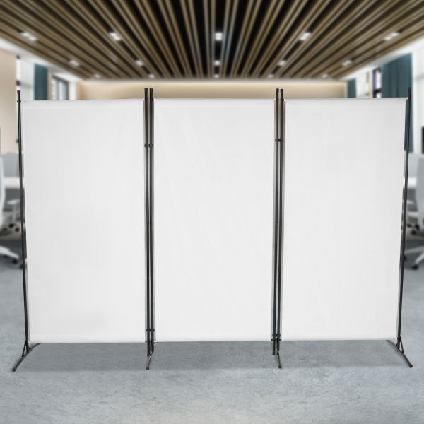 Paravent pliant 260*180cm-blanc
