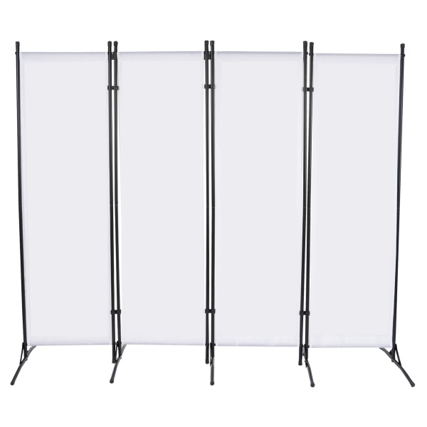 Paravent de séparation pliant 200*170 cm, adapté au salon, à la chambre, au bureau (blanc)