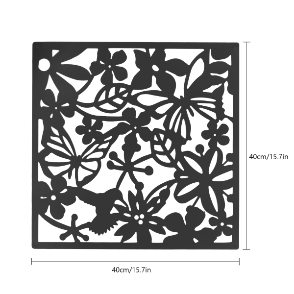Paravent suspendu 40 x 40 cm, 12 panneaux, pour décoration de chambre ou d'hôtel