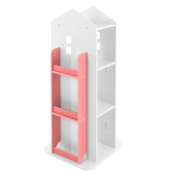 Bibliothèque rotative à 360° CNCEST, bibliothèque pour enfants, bibliothèque d'angle rotative pour enfants