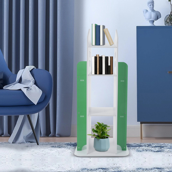 Bibliothèque rotative à 360° CNCEST, bibliothèque pour enfants, bibliothèque d'angle rotative pour enfants