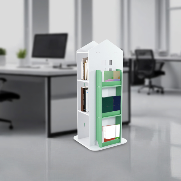 Bibliothèque rotative à 360° CNCEST, bibliothèque pour enfants, bibliothèque d'angle rotative pour enfants Bibliothèque rotative à 360° CNCEST, bibliothèque pour enfants, bibliothèque d'angle rotative pour enfants
