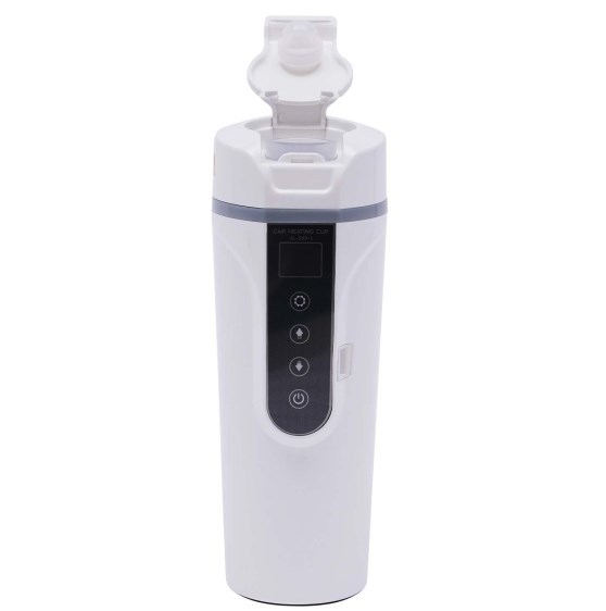 Bouilloire électrique 12 V 450 ml avec affichage LED, doublure en acier inoxydable 304, température réglable 32 ℃-212 ℃
