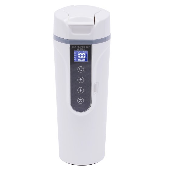 Bouilloire électrique 12 V 450 ml avec affichage LED, doublure en acier inoxydable 304, température réglable 32 ℃-212 ℃