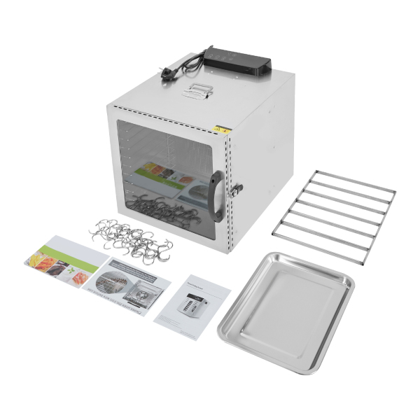 Déshydrateur alimentaire, armoire de séchage, déshydrateur alimentaire en acier inoxydable pour steaks de bœuf, saucisses et viande séchée