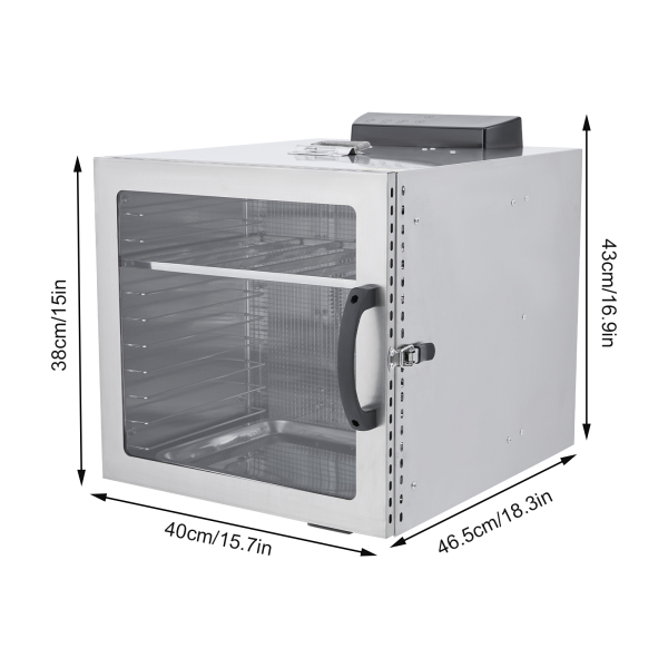 Déshydrateur alimentaire, armoire de séchage, déshydrateur alimentaire en acier inoxydable pour steaks de bœuf, saucisses et viande séchée