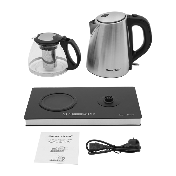 Bouilloire électrique à deux brûleurs, 1800W, écran LCD, deux boutons, bec verseur en V, pour préparer différentes boissons Bouilloire électrique à deux brûleurs, 1800W, écran LCD, deux boutons, bec verseur en V, pour préparer différentes boissons