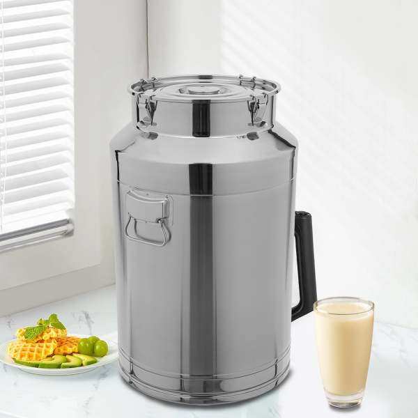 Seau à lait en acier inoxydable 304, pot à lait scellé 76L