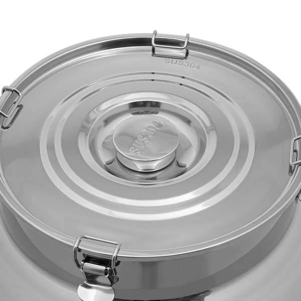 Seau à lait en acier inoxydable 304, pot à lait scellé 76L