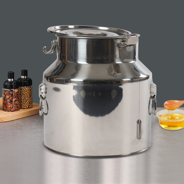Pichet à lait en acier inoxydable, 22l, 2.05kg, couvercle anti-fuite avec verrouillage à Tension pour le stockage