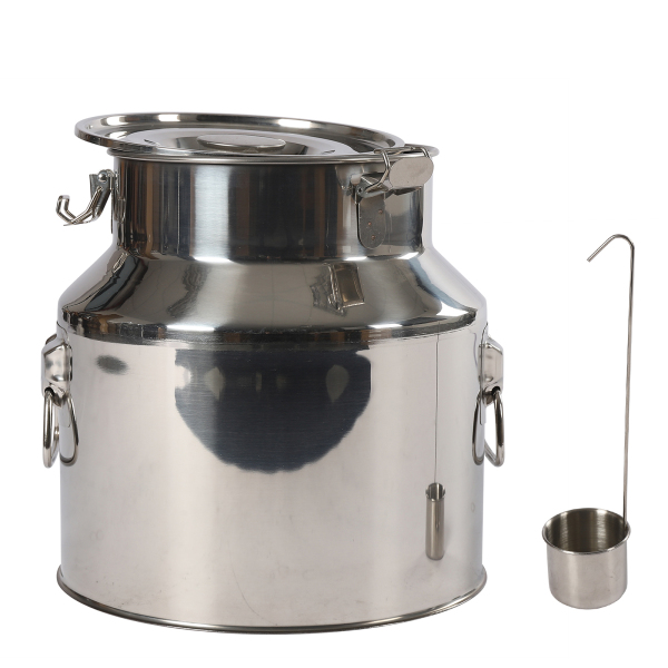 Pichet à lait en acier inoxydable, 22l, 2.05kg, couvercle anti-fuite avec verrouillage à Tension pour le stockage