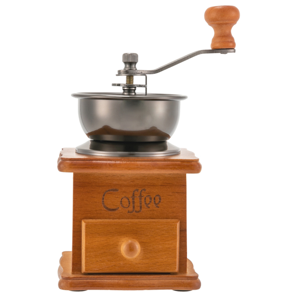 Moulin à café manuel, Moulin à café manuel Retro, 9.5 * 6.5 * 16cm, Marron