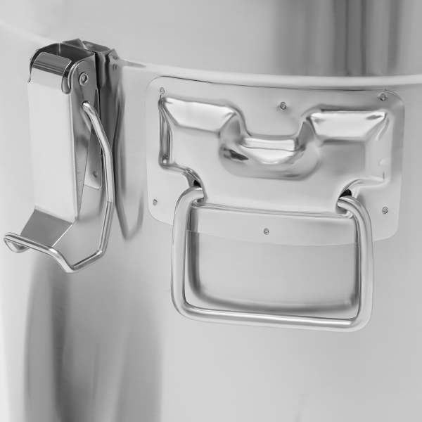 Bidon hermétique en acier inoxydable pour la cuisine, récipient de bidons de grains de céréales de riz avec poignées + couvercle (33L) Bidon hermétique en acier inoxydable pour la cuisine, récipient de bidons de grains de céréales de riz avec poignées + couvercle (33L)