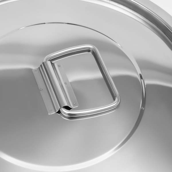 Bidon hermétique en acier inoxydable pour la cuisine, récipient de bidons de grains de céréales de riz avec poignées + couvercle (33L)