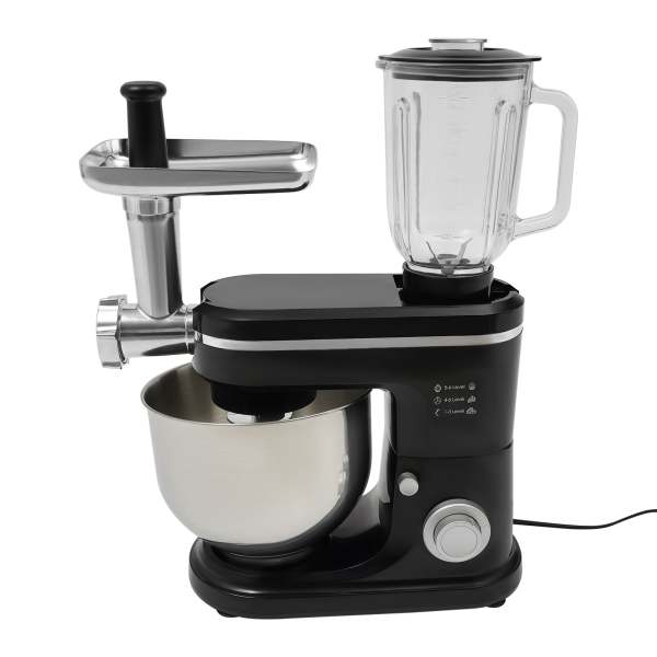 Robot de cuisine, mixeur sur socle, mixeur multifonctions, 3-en-1 220V (noir)