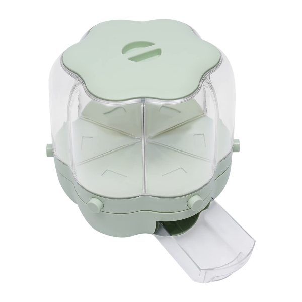 Distributeur de céréales 6 en 1, distributeur de céréales pour la cuisine, le petit-déjeuner (12,5 kg Matcha)