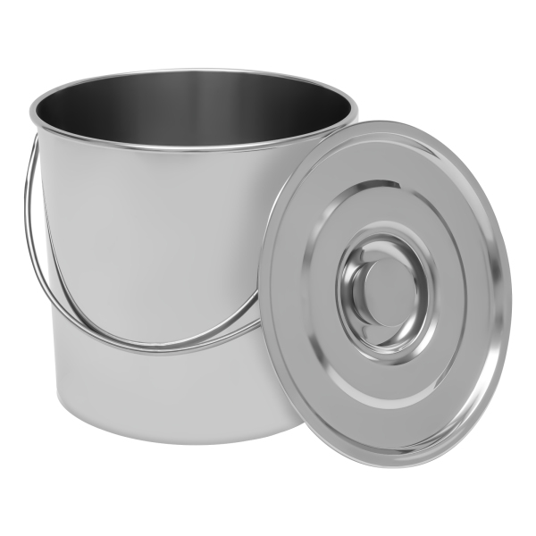 Seau en acier inoxydable seau alimentaire seau de cuisine seau d'alimentation seau à lait et cuillère 20L Seau en acier inoxydable seau alimentaire seau de cuisine seau d'alimentation seau à lait et cuillère 20L