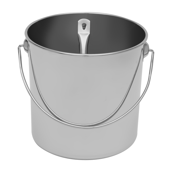 Seau en acier inoxydable seau alimentaire seau de cuisine seau d'alimentation seau à lait et cuillère 20L Seau en acier inoxydable seau alimentaire seau de cuisine seau d'alimentation seau à lait et cuillère 20L