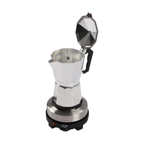 Mini-cafetière expresso électrique simple plaque chauffante 500 W 3 tasses (machine à expresso)